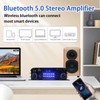 4 Channel Bluetooth 5.0 Stereo Amplifier 50Wx4 HiFi Power Amplifier,