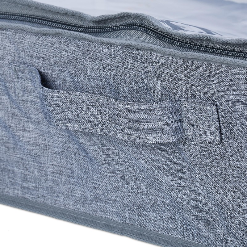 Relaxdays Underbed Storage Unit Set of 3 Fabric 14 x