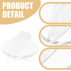 UEAVOID Pack of 20 Name Card Stands, Acrylic Playing Card Holder, Photo Holder, Board Game Pieces, Plastic Place Card Holder, Small Card Stand for Photos, Memos, Pictures, Menus (Transparent)