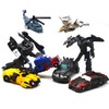 8 Pcs Mini Car Robot Toys, 3.5-inch Small Hero Action