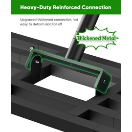 Tigerden Upgraded Lawn Leveling Rake 40x10 inch, Lawn Leveler Tool Heavy Duty Reinforced Connection, Garden Rake with Adjustable Long Handle, Ground Leveler for Yard Smoothing Soil Grass Dirt Sand