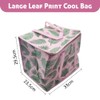 schone Large Leaf Print Food Bag (Pink)