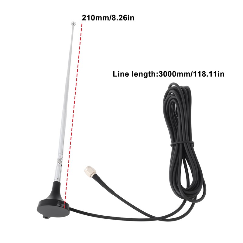 Micro Traders Outdoor FM Antenna Audio RG174 Coaxial Cable FM