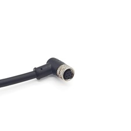 M8 6 Pin Sensor Connector Aviation Cable,Male to Female Right Angle Connector Aviation Electrical Cable 30V 1.5A A Code Waterproof PVC Cable for Industrial Automation Control（3.28 ft）