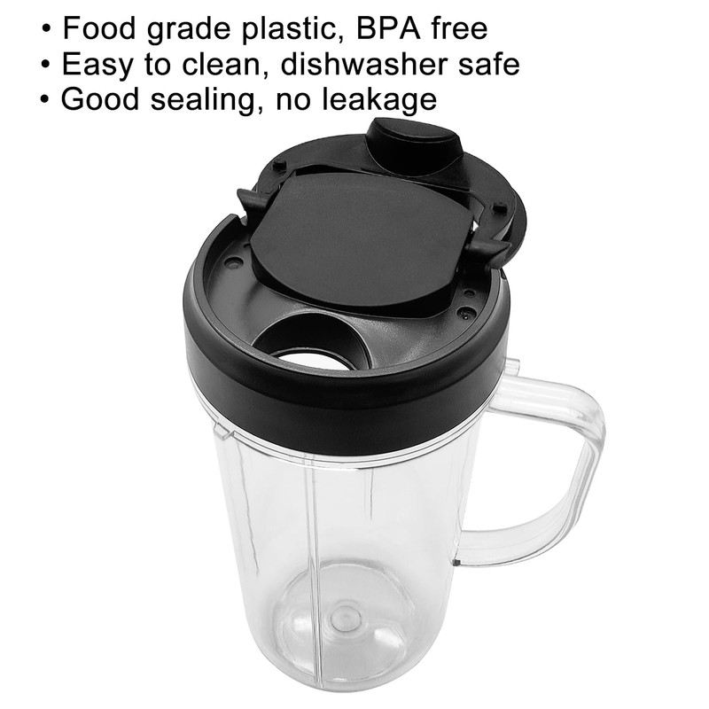 Flip Top Lid Replacement Part Compatible with Magic Bullet Blender