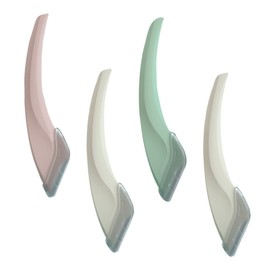 OHPHCALL 4pcs Compact Eyebrow Razor Kit Makeup Tool Stainless Steel Lightweight Travel Size Salon Quality Random Color