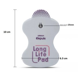 OM Long Life Pads 4 Electrodos De Repuesto Para Equipos Omron Color Blanco