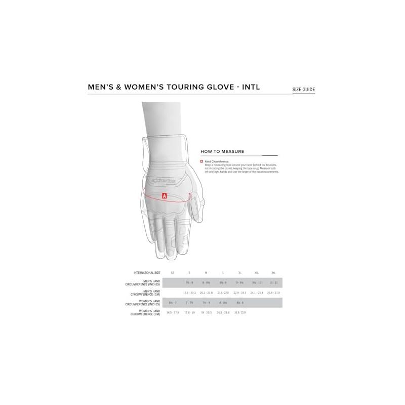 Alpinestars SP-3 Black Leather Motorcycle Gloves, 3XL