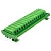 DIN Rail Mount 10A/300V Pluggable Screw Terminal Block Distribution Module