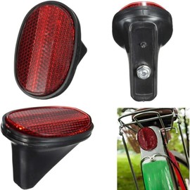 Hehglng Red Bike Mudguard Rear Safety Warning Reflector Tail Mudguard Cycling, Sports Outdoor Bike Accessories