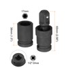 HARFINGTON 17mm Impact Shallow Socket 1/2" Drive CR-MO Steel with
