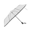 Compact Umbrella Black Transparent Automatic Design Sturdy Structure Travel Umbrella