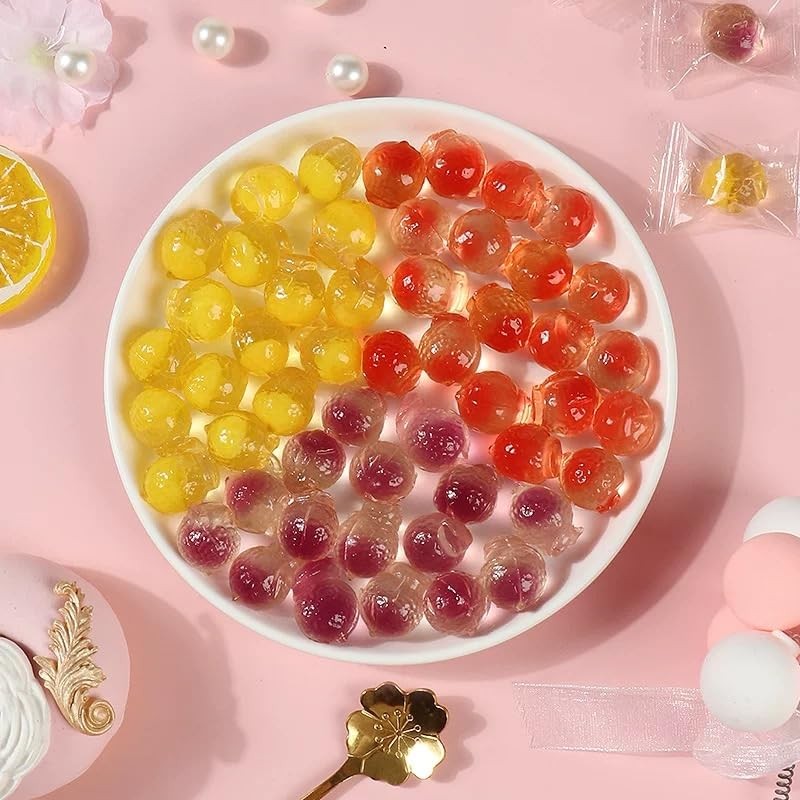 Juicy Filled Fruit Gummies – Individually Wrapped, Soft Chewy Candy