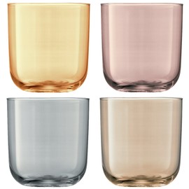 LSA International Metallic Polka Tumbler (4 Pack), 14.1 fl. oz., Assorted