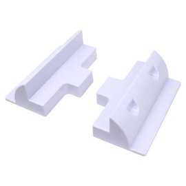 HISports Pack of 2 Solar Panel Holder, Solar Brackets, ABS Connection Spoiler, Black, Connection Profiles for Solar Project, Motorhome, Caravan, Boat