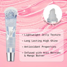 Ruby Kisses Jellicious Mouth Watering Lip Gloss JLG01 (3 PACKS)