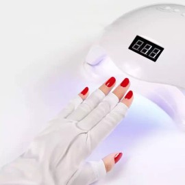 UV 네일 장갑 젤네일 건조 손 피부 보호 [블랙] UV Nail Gloves Gel Nail Drying Hand Skin Protection [Black]