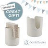 scarlettwares Ceramic Dish Sponge Holder for Kitchen Sink Dishwasher Safe