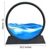 Flowing Sand Painting,3D Natural Landscape Dynamic Art Sand Painting,Round Glass