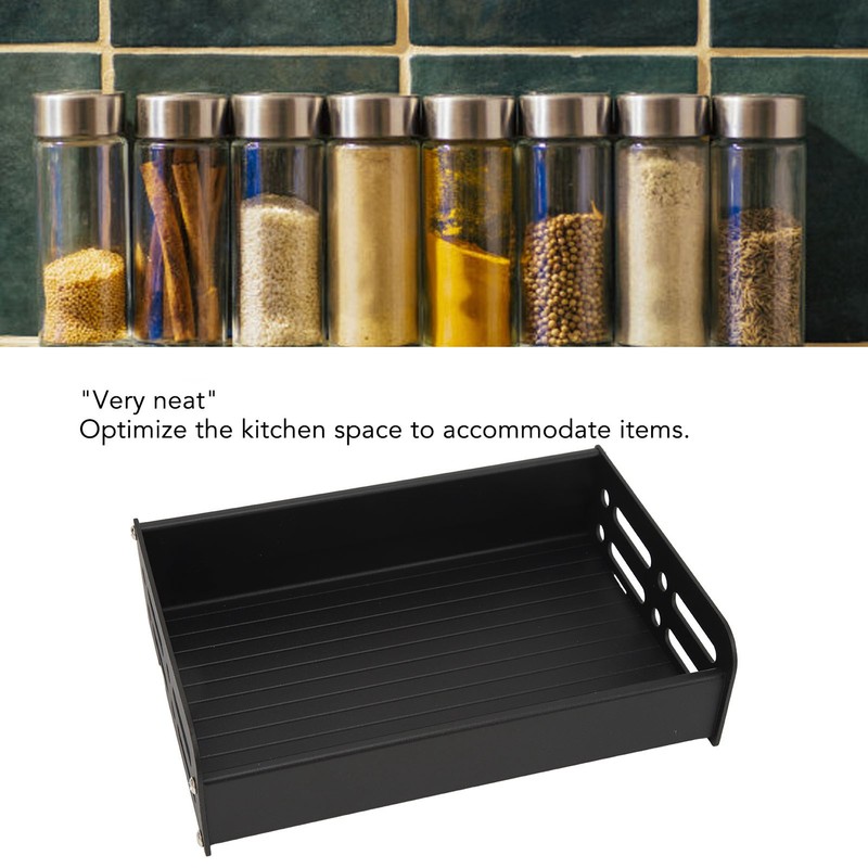 Wall Mounted Spice Rack Nordic Style Large Capacity Space Saving