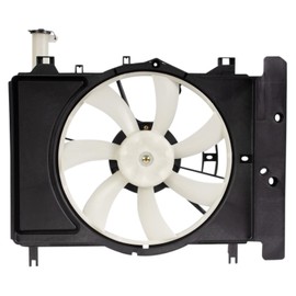 TRQ Radiator Cooling Fan Assembly Compatible with 2007-2014 Toyota Yaris TO3115145