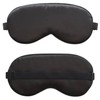 Generic Black Silk Eye Mask | Sleep Eyeshade | Blackout