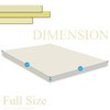 Continental Sleep Foam Topper,Adds Comfort to Mattress, Full Size, Yellow
