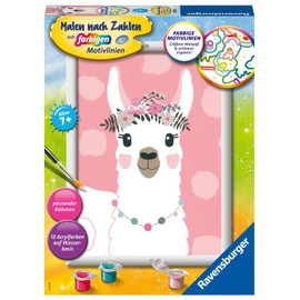 Ravensburger Paint by Numbers 28465 Dolphin, No Drama Lama