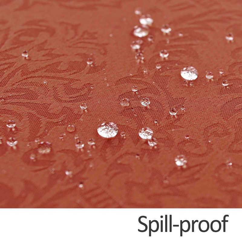 maxmill Jacquard Tablecloth Damask Design Water Resistance Antiwrinkle Heavy Weight