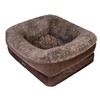 Beautyrest Ultra Plush Cuddler Dog Bed (Medium, Brown)