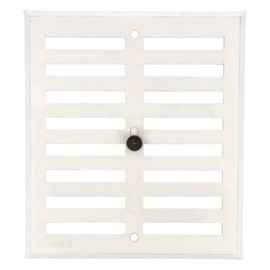 Amig - Rectangular Aluminium Grille | Ventilation Grille for Air Outlet | Ideal for Kitchen and Bathroom | Dimensions: 170 x 190 mm | Colour: White