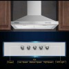Tieasy Wall Mount 30in Range Hood Vent Stainless Steel 450CFM