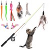 Whefory Retractable Cat Teaser Wand Toy, Cat Toys for Indoor