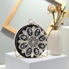 CORIOS Women Evening Bag Rhinestone Clutch Bag Ring Handle Handbag