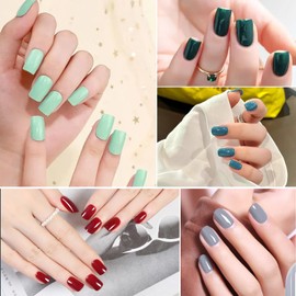 XEAOHESY 40 Sheets 560 Pieces Full Wrap Nail Polish Strips, Self-Adhesive Gel Nail Strips Multi-Color Nail Polish Stickers, Solid Color Nail Wraps, Nail Art Accessories(Vintage Style)