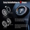 Tybasthe Tybasthe Rotary Push Start Button Cover, Cross Car Accessories