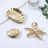 SUBANG 3 Pieces Seashell Hair Claw Clips for Women Starfish