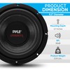 Pyle 8" Car Subwoofer Speaker - 800 Watt Dual 4