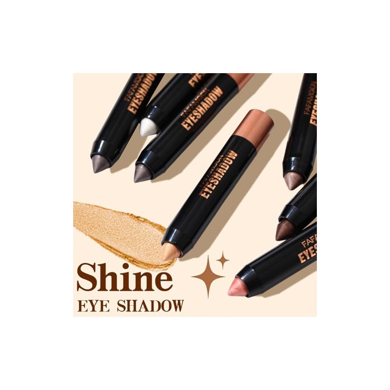 FeiCuiYun Paleta De Sombras De Ojos Monocromáticas En Crema Con