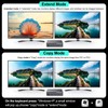 HDMI DP2.1 KVM Switch 2 Monitors 2 Computers, 8K@60Hz/4K@144Hz KVM