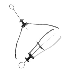 Hemoton Pinzas universales para platos de cocina, paquete de 2 clips plegables para platos calientes con mango ergonómico antideslizante, levantador d