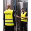 GIDUTEX Safety vest with reflective strips, washable, yellow