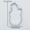 LILIAO Snowman Cookie Cutter for Winter Christmas, 2.9 x 5.1