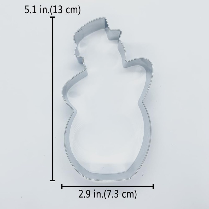 LILIAO Snowman Cookie Cutter for Winter Christmas, 2.9 x 5.1