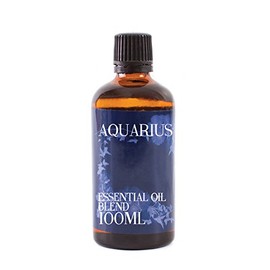 Mystix London | Aquarius Zodiac Sign - Astrology Essential Oil Blend 100ml - for Diffusers, Aromatherapy & Massage Blends | Perfect as a Gift | Vegan, GMO Free