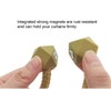 HYX 4 Piece Magnetic Curtain Tiebacks Holdbacks, Modern Curtain Tieback
