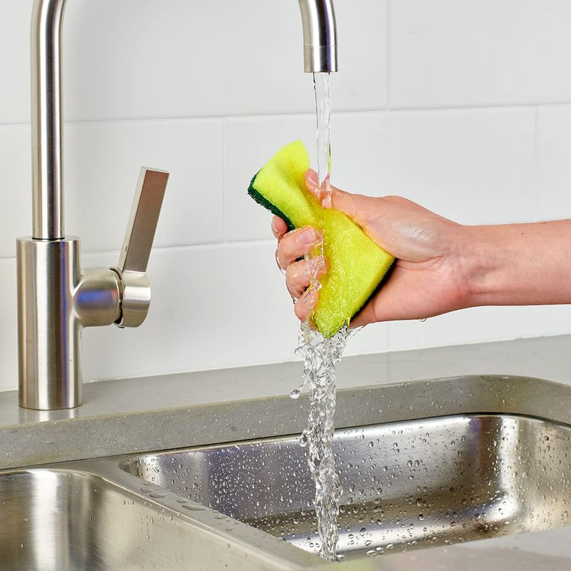 Brillo Heavy Duty Estracell Sponges, Premium Long Lasting, 3 Count