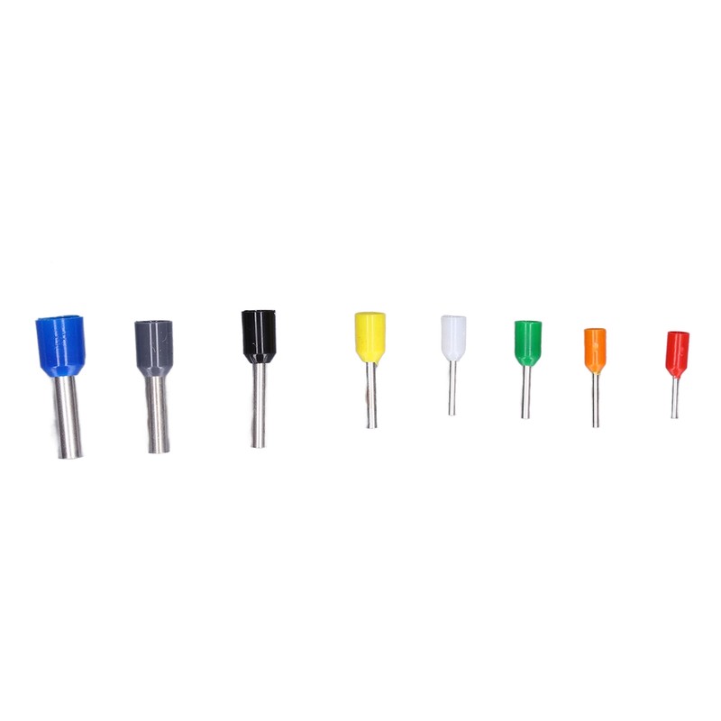 1000Pcs Wire Ferrules Terminals Kit Brass PP Ferrules Crimping Kits