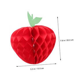 ULTECHNOVO 12pcs Honeycomb Paper Lanterns for Birthday Vibrant Apple Themed Decorations for Weddings Thanksgiving and Family Gatherings for Indoor Outdoor Use