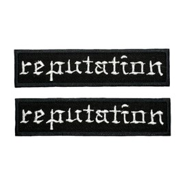 Generic 2PCS Reputation Patches Iron On Patches for Backpacks, 0.9 x 3.8 x 0.1 in